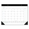 AT-A-GLANCE Academic Monthly Desk Pad, 21.75 x 17, White/Black Sheets, Black Binding/Corners, 12-Month (July to June): 2022 to 2023