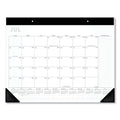 AT-A-GLANCE Academic Monthly Desk Pad, 21.75 x 17, White/Black Sheets, Black Binding/Corners, 12-Month (July to June): 2022 to 2023