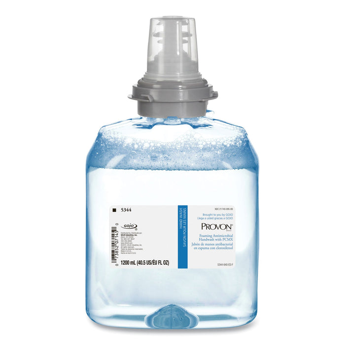 PROVON Foaming Antimicrobial Handwash with PCMX, For TFX Dispenser, Floral, 1,200 mL Refill, 2/Carton