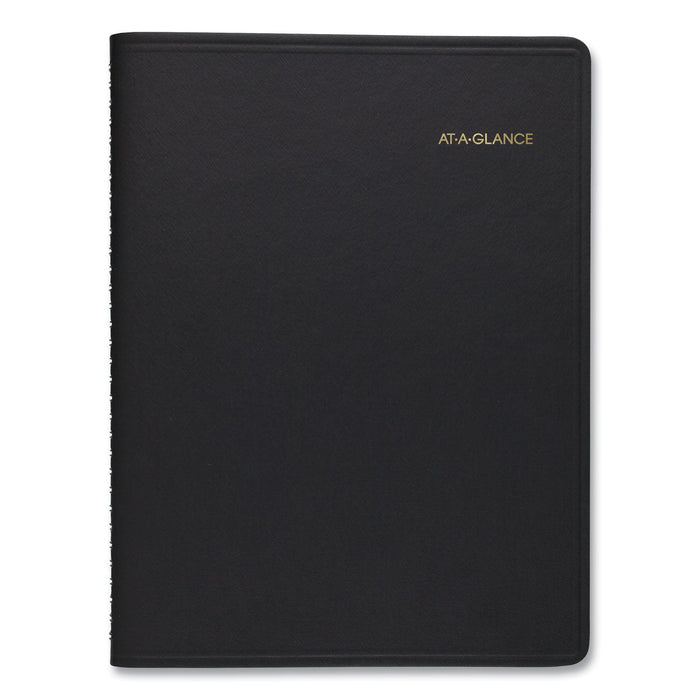 AT-A-GLANCE Weekly Planner Ruled for Open Scheduling, 8.75 x 6.75, Black Cover, 12-Month (Jan to Dec): 2023