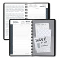 AT-A-GLANCE Daily Appointment Book with 30-Minute Appointments, 8 x 5, Black Cover, 12-Month (Jan to Dec): 2023