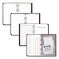 AT-A-GLANCE Signature Collection Distressed Brown Weekly Monthly Planner, 8.5 x 5.5, Brown Cover, 13-Month (Jan to Jan): 2023 to 2024