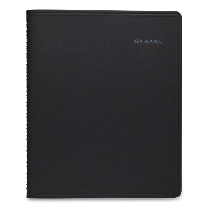 AT-A-GLANCE QuickNotes Weekly Block Format Appointment Book, 10 x 8, Black Cover, 12-Month (Jan to Dec): 2023