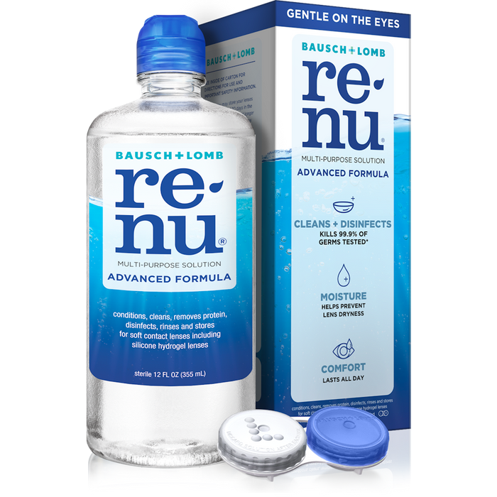ReNu Bausch + Lomb Advanced Triple Disinfect Formula Multi-Purpose Eye Contact Lens Solution, 12 Fl Oz by Pasteur Pharmacy
