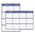 AT-A-GLANCE Vertical/Horizontal Erasable Quarterly/Monthly Wall Planner, 24 x 36, White/Blue Sheets, 12-Month (Jan to Dec): 2023