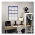 AT-A-GLANCE Vertical/Horizontal Erasable Quarterly/Monthly Wall Planner, 24 x 36, White/Blue Sheets, 12-Month (Jan to Dec): 2023
