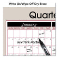 AT-A-GLANCE Vertical/Horizontal Erasable Quarterly/Monthly Wall Planner, 24 x 36, White/Black/Red Sheets, 12-Month (Jan to Dec): 2023