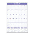 AT-A-GLANCE Monthly Wall Calendar with Ruled Daily Blocks, 12 x 17, White Sheets, 12-Month (Jan to Dec): 2023