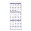 AT-A-GLANCE Deluxe Three-Month Reference Wall Calendar, Vertical Orientation, 12 x 27, White Sheets, 14-Month (Dec to Jan): 2022 to 2024