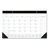 AT-A-GLANCE Contemporary Monthly Desk Pad, 18 x 11, White Sheets, Black Binding/Corners,12-Month (Jan to Dec): 2023