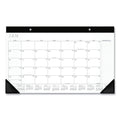 AT-A-GLANCE Contemporary Monthly Desk Pad, 18 x 11, White Sheets, Black Binding/Corners,12-Month (Jan to Dec): 2023