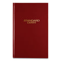 AT-A-GLANCE Standard Diary Daily Diary, 2023 Edition, Wide/Legal Rule, Red Cover, 12 x 7.75, 200 Sheets