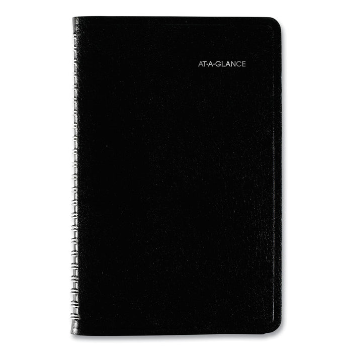 AT-A-GLANCE DayMinder Block Format Weekly Appointment Book, 8.5 x 5.5, Black Cover, 12-Month (Jan to Dec): 2023