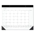 AT-A-GLANCE Contemporary Monthly Desk Pad, 22 x 17, White Sheets, Black Binding/Corners,12-Month (Jan to Dec): 2023