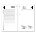 AT-A-GLANCE Desk Calendar Refill with Tabs, 3.5 x 6, White Sheets, 2023