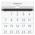 AT-A-GLANCE Three-Month Reference Wall Calendar, Contemporary Artwork/Formatting, 12 x 27, White Sheets, 15-Month (Dec-Feb): 2022 to 2024