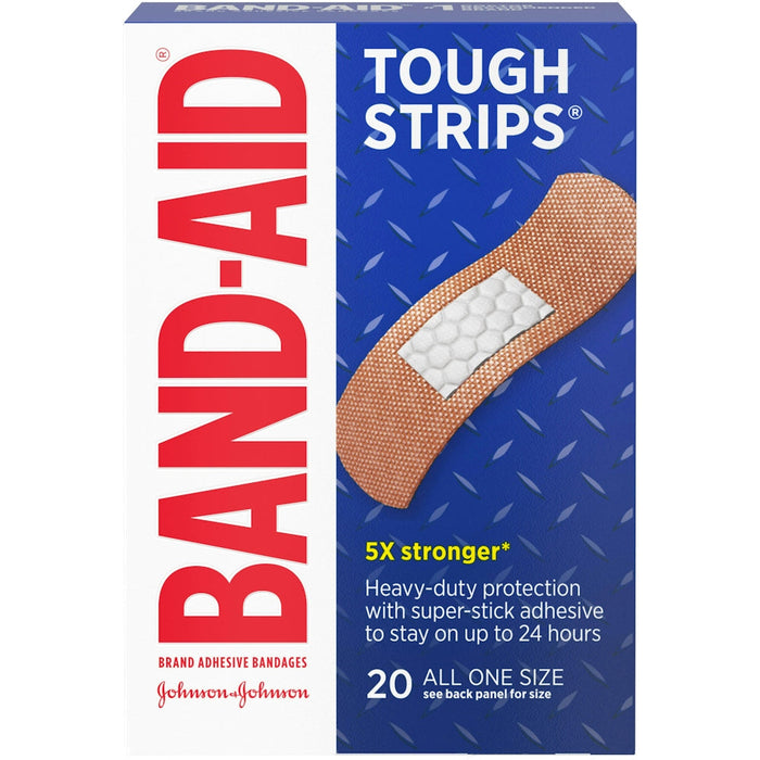Band-Aid Tough Strips Adhesive Bandages 20Ea by Pasteur Pharmacy