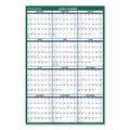 AT-A-GLANCE Vertical Erasable Wall Planner, 32 x 48, White/Green Sheets, 12-Month (Jan to Dec): 2023