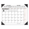AT-A-GLANCE Two-Color Monthly Desk Pad Calendar, 22 x 17, White Sheets, Black Corners, 12-Month (Jan to Dec): 2023