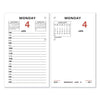 AT-A-GLANCE Two-Color Desk Calendar Refill, 3.5 x 6, White Sheets, 2023