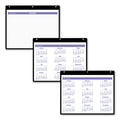 AT-A-GLANCE Monthly Desk/Wall Calendar with Plastic Backboard and Bonus Pages, 11 x 8, White/Violet/Red Sheets, 12-Month (Jan-Dec): 2023