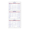 AT-A-GLANCE Move-A-Page Three-Month Wall Calendar, 12 x 27, White/Red/Blue Sheets, 15-Month (Dec to Feb): 2022 to 2024