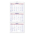 AT-A-GLANCE Move-A-Page Three-Month Wall Calendar, 12 x 27, White/Red/Blue Sheets, 15-Month (Dec to Feb): 2022 to 2024