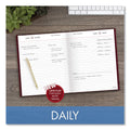 AT-A-GLANCE Standard Diary Daily Diary, 2023 Edition, Medium/College Rule, Red Cover, 9.5 x 7.5, 200 Sheets