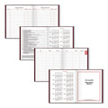 AT-A-GLANCE Standard Diary Daily Diary, 2023 Edition, Medium/College Rule, Red Cover, 9.5 x 7.5, 200 Sheets