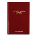 AT-A-GLANCE Standard Diary Daily Reminder Book, 2023 Edition, Medium/College Rule, Red Cover, 8.25 x 5.75, 201 Sheets