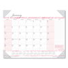 House of Doolittle Recycled Monthly Desk Pad Calendar, Breast Cancer Awareness Artwork, 18.5 x 13, Black Binding/Corners,12-Month(Jan-Dec): 2023