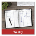 AT-A-GLANCE DayMinder Hardcover Weekly Vertical-Column Format Appointment Book, 11 x 8, Black Cover, 12-Month (Jan to Dec): 2023