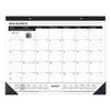 AT-A-GLANCE Ruled Desk Pad, 22 x 17, White Sheets, Black Binding, Black Corners, 12-Month (Jan to Dec): 2023