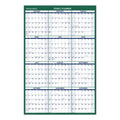 AT-A-GLANCE Vertical Erasable Wall Planner, 24 x 36, White/Green Sheets, 12-Month (Jan to Dec): 2023