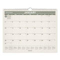 AT-A-GLANCE Recycled Wall Calendar, Unruled Blocks, 15 x 12, Sand/Green Sheets, 12-Month (Jan to Dec): 2023