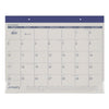 AT-A-GLANCE Fashion Color Desk Pad, 22 x 17, Stone/Blue Sheets, Blue Binding, Clear Corners, 12-Month (Jan to Dec): 2023