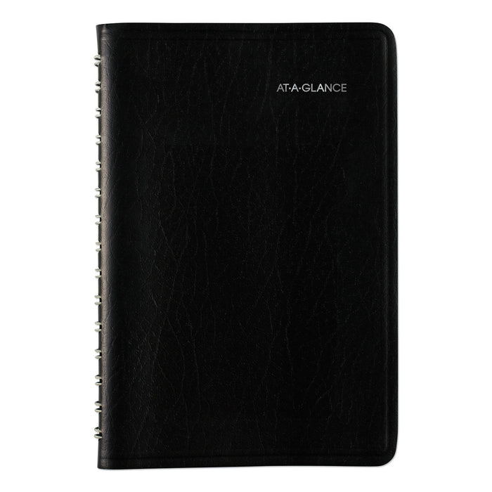 AT-A-GLANCE DayMinder Daily Appointment Book, 8 x 5, Black Cover, 12-Month (Jan to Dec): 2023