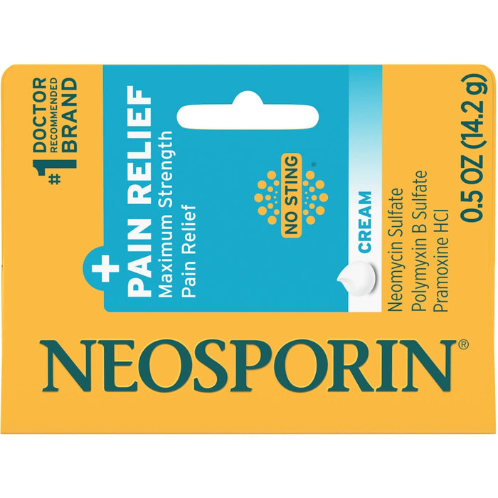 Neosporin Plus Pain Relief Maximum Strength Antibiotic Cream - 0.5 Oz by Pasteur Pharmacy