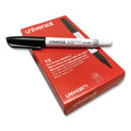 Universal Pen Style Dry Erase Marker, Fine Bullet Tip, Black, Dozen