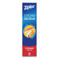 Ziploc Double Zipper Storage Bags, 1 gal, 1.75 mil, 10.56" x 10.75", Clear, 342/Carton
