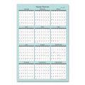 Blue Sky Picadilly Laminated Erasable Wall Calendar, Geometric Artwork, 36 x 24, White/Teal Sheets, 12-Month (Jan-Dec): 2023