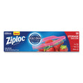 Ziploc Double Zipper Storage Bags, 1 gal, 1.75 mil, 9.6" x 12.1", Clear, 228/Carton