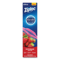 Ziploc Double Zipper Storage Bags, 1 gal, 1.75 mil, 9.6" x 12.1", Clear, 228/Carton