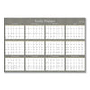 Blue Sky Adrianna Laminated Erasable Wall Calendar, 36 x 24, White/Taupe Sheets, 12-Month (Jan to Dec): 2023