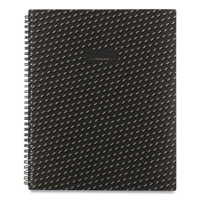 AT-A-GLANCE Elevation Poly Weekly/Monthly Planner, 11 x 8.5, Black Cover, 12-Month (Jan to Dec): 2023