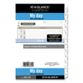 AT-A-GLANCE 1-Page-Per-Day Planner Refills, 8.5 x 5.5, White Sheets, 12-Month (Jan to Dec): 2023