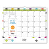 Blue Sky Academic Wall Calendar, Teacher Dots Artwork/Formatting, 15 x 12, White/Multicolor Sheets, 12-Month (July-June): 2021-2022