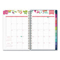 Blue Sky Day Designer Peyton Create-Your-Own Cover Weekly/Monthly Planner, Floral Artwork, 8 x 5, Navy Cover, 12-Month (Jan-Dec): 2023