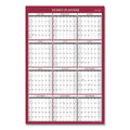 Blue Sky Classic Red Laminated Erasable Wall Calendar, Classic Red Artwork, 36 x 24, White/Red/Gray Sheets, 12-Month (Jan-Dec): 2023