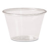 Dart Portion Containers, PET, 4 oz, Clear, 250/Bag, 10 Bags/Carton